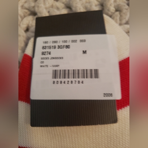 Gucci Red and White Knitted Ankle Socks With Cherries 🍒 - Picture 6 of 6